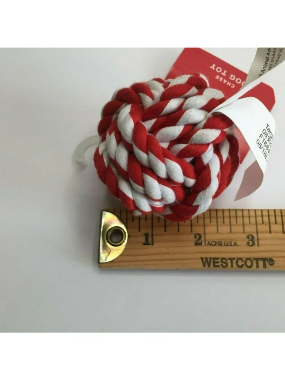 Wondershop Braided Rope Ball Tug Pull Dog Toy Chew Set Green Red